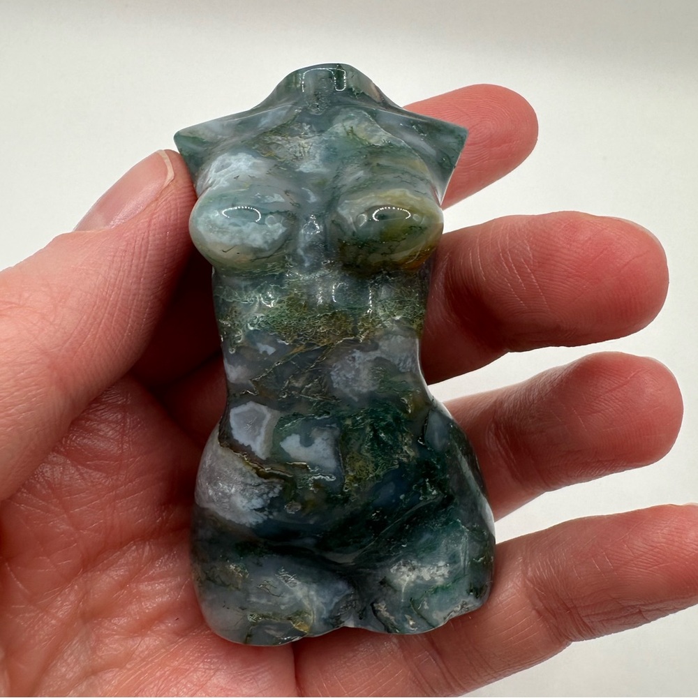 Moss Agate Goddess Body
